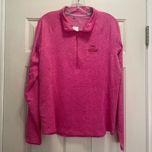 Travelers NWT Pink Polo Long Sleeve Hoodie Large